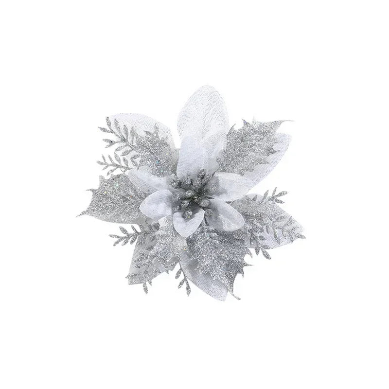glitter flower Silver
