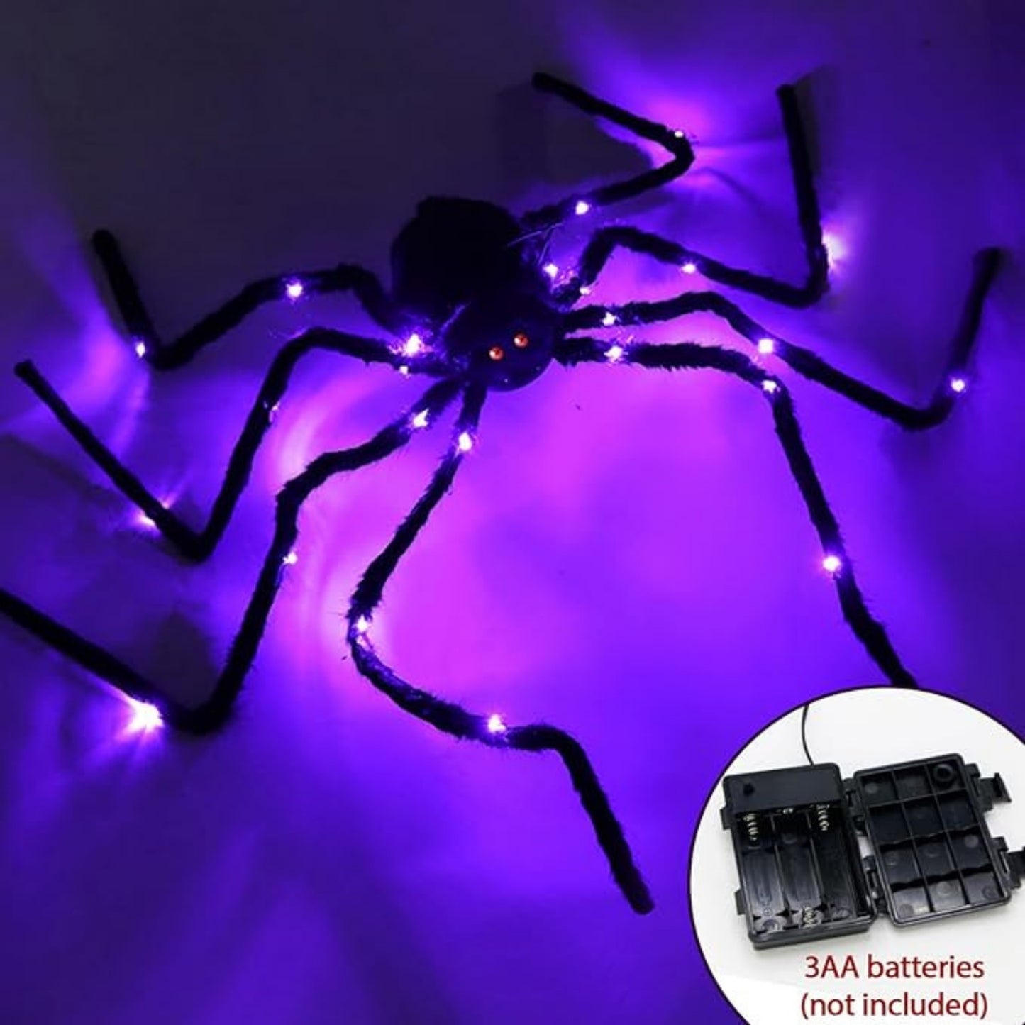 Halloween Decorations: Giant Light-Up Spider for Outdoor Haunts
