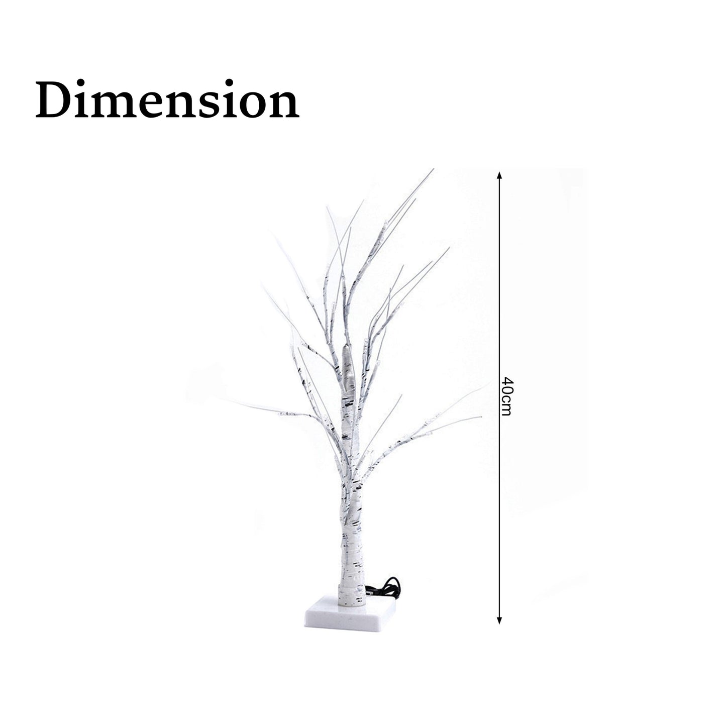 LED Birch Tree with Lights – Glowing Christmas Artificial Tree for Home & Indoor Decoration