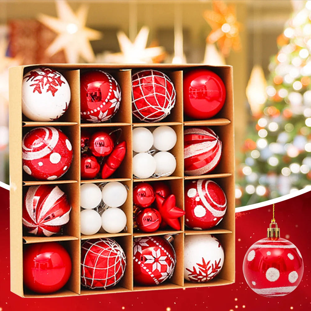 42 Pcs 6cm Christmas Balls Ornaments