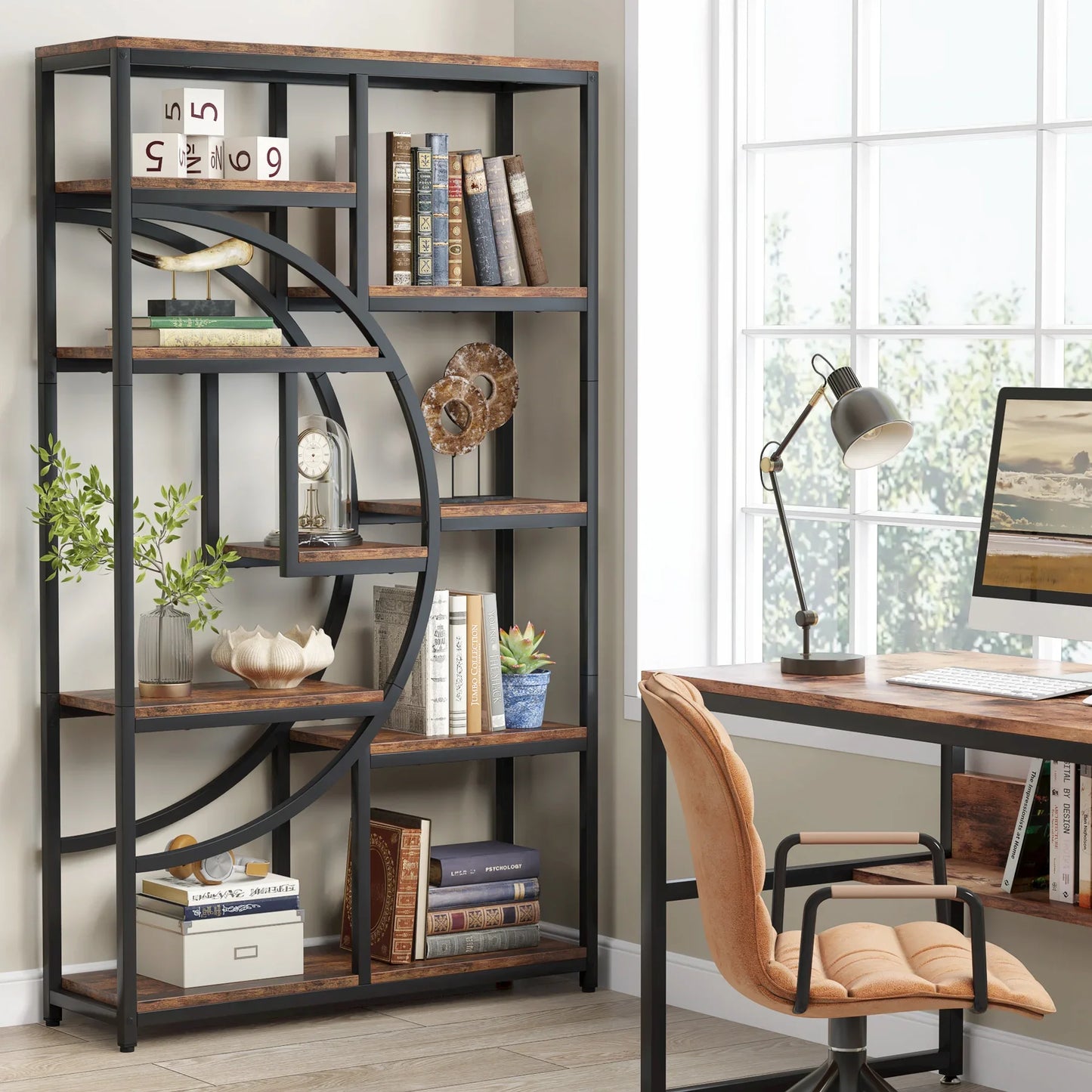  5 Tier Etagere Bookcase