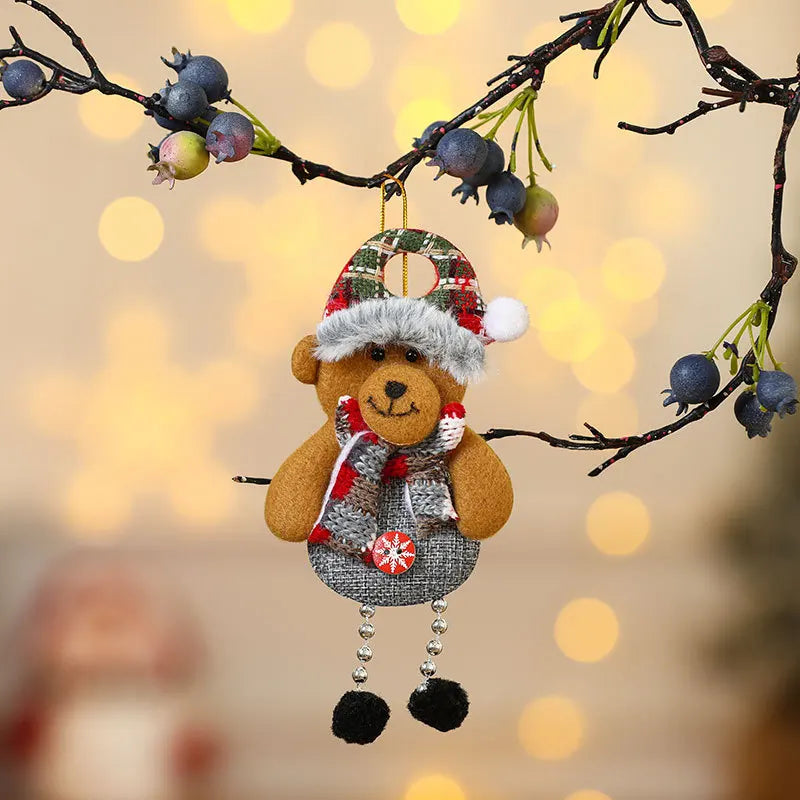 Christmas Decorations, Santa Claus, Snowman, Elk, Bear Doll