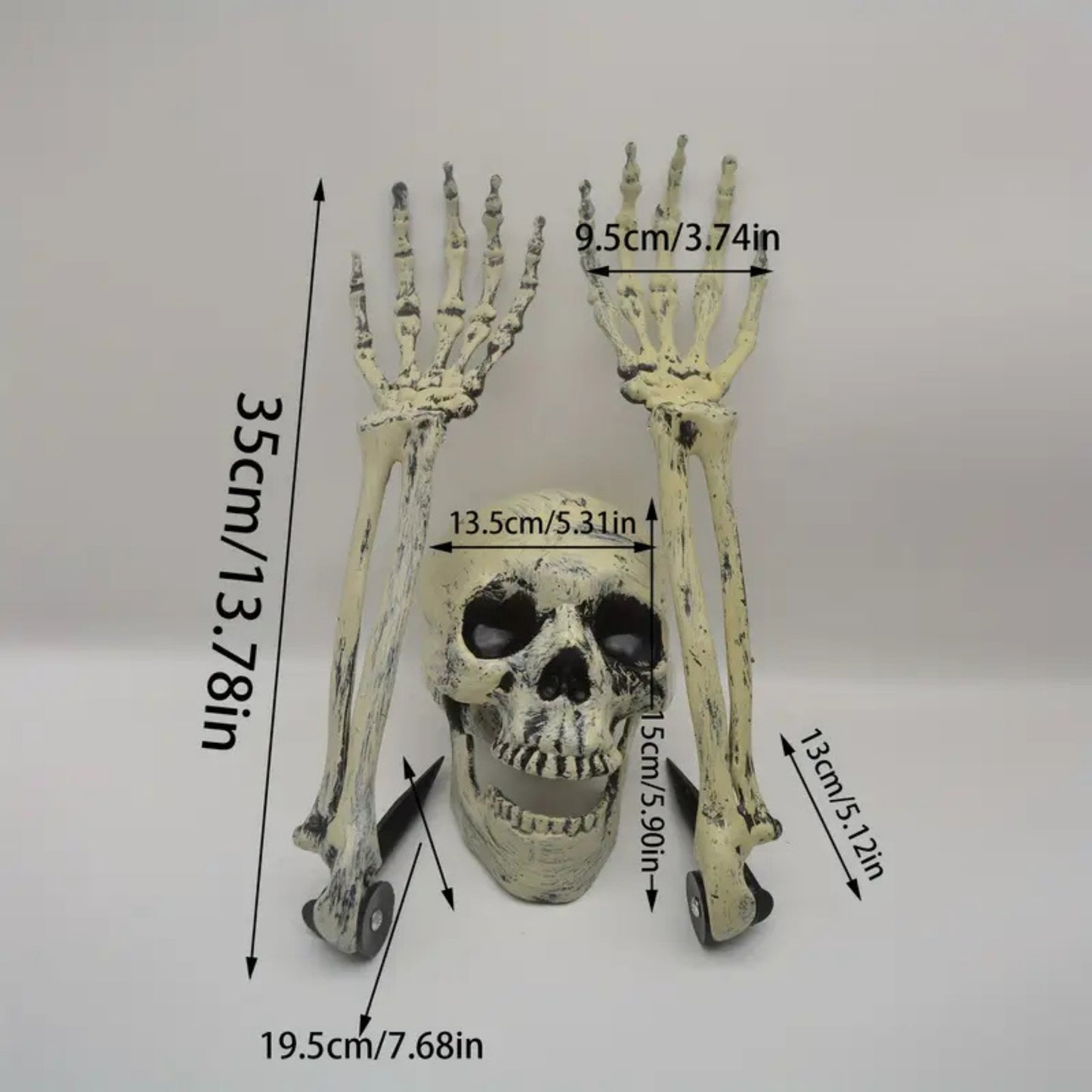 Creepy Skeleton Stakes –dimentions 