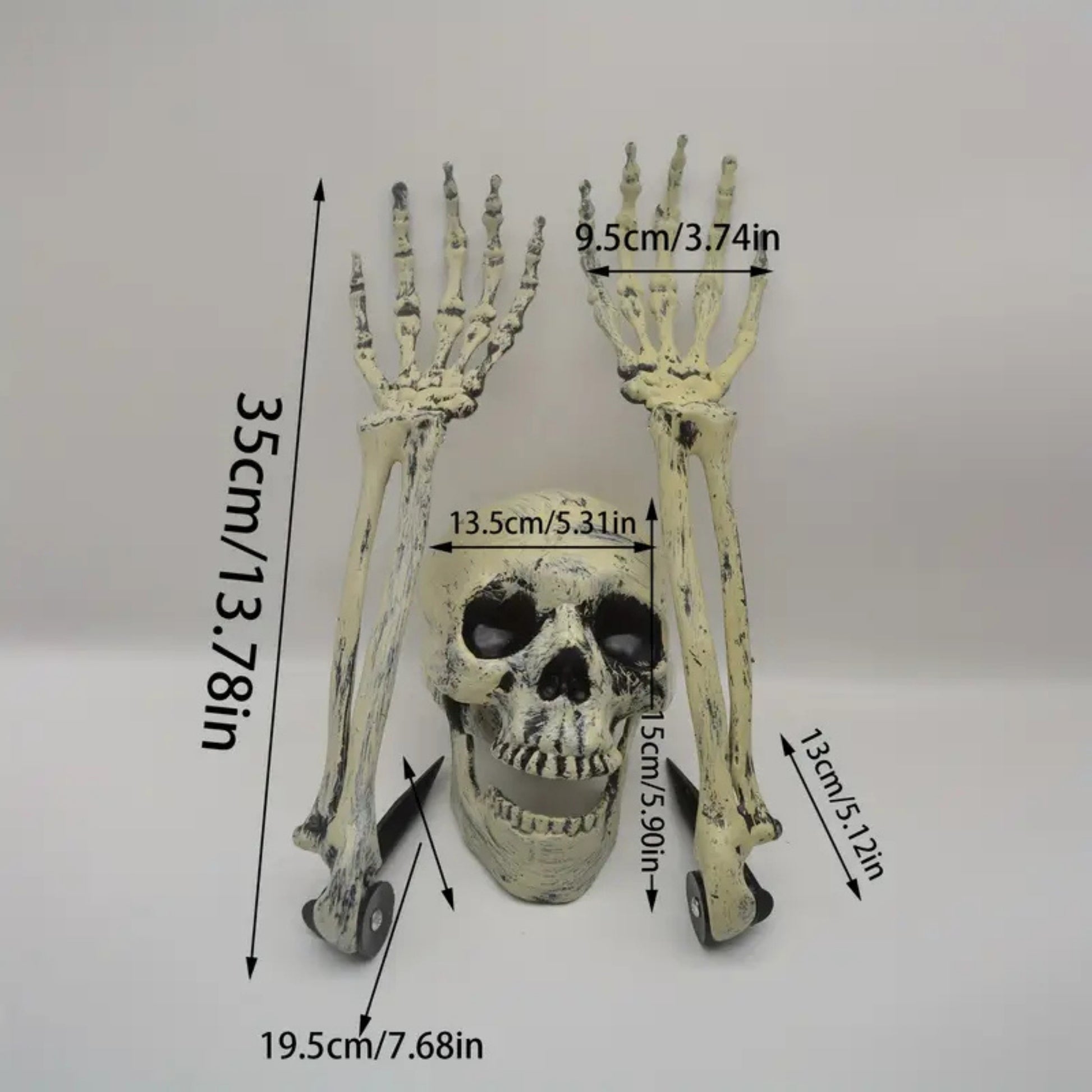 Creepy Skeleton Stakes –dimentions 
