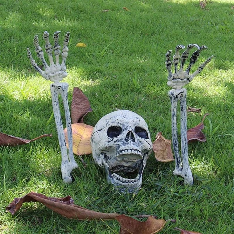 Creepy Skeleton Stakes head and hands 