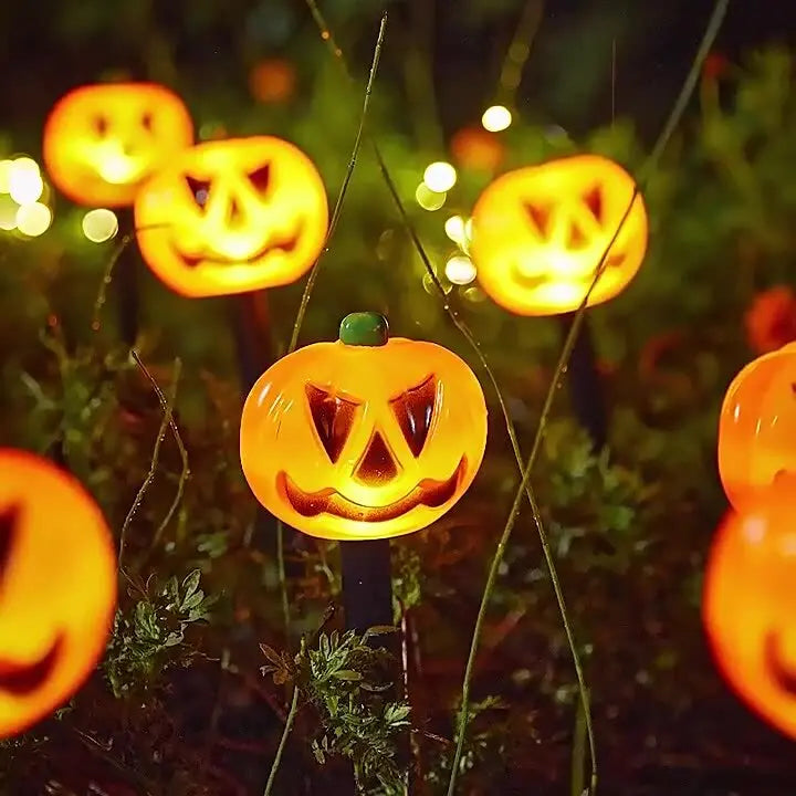 Festive Solar Powered Halloween Pumpkin Lights 