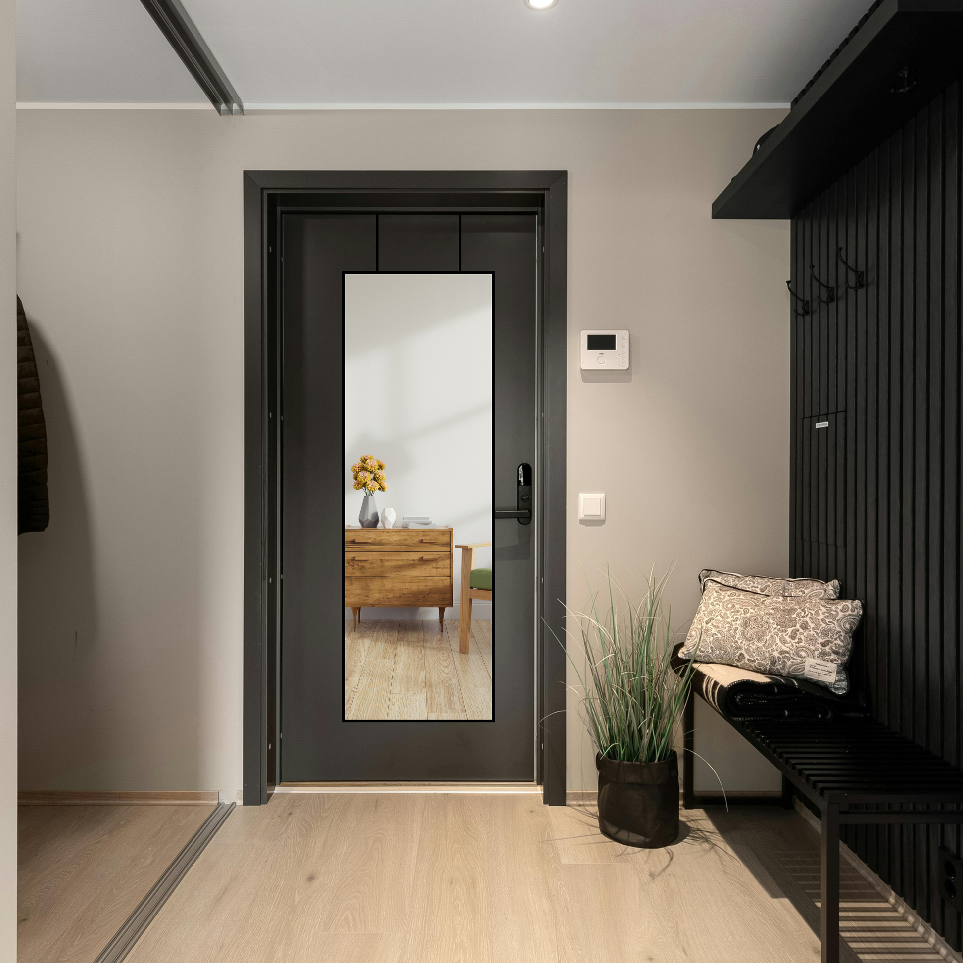 Space Saving Full-Length Mirror