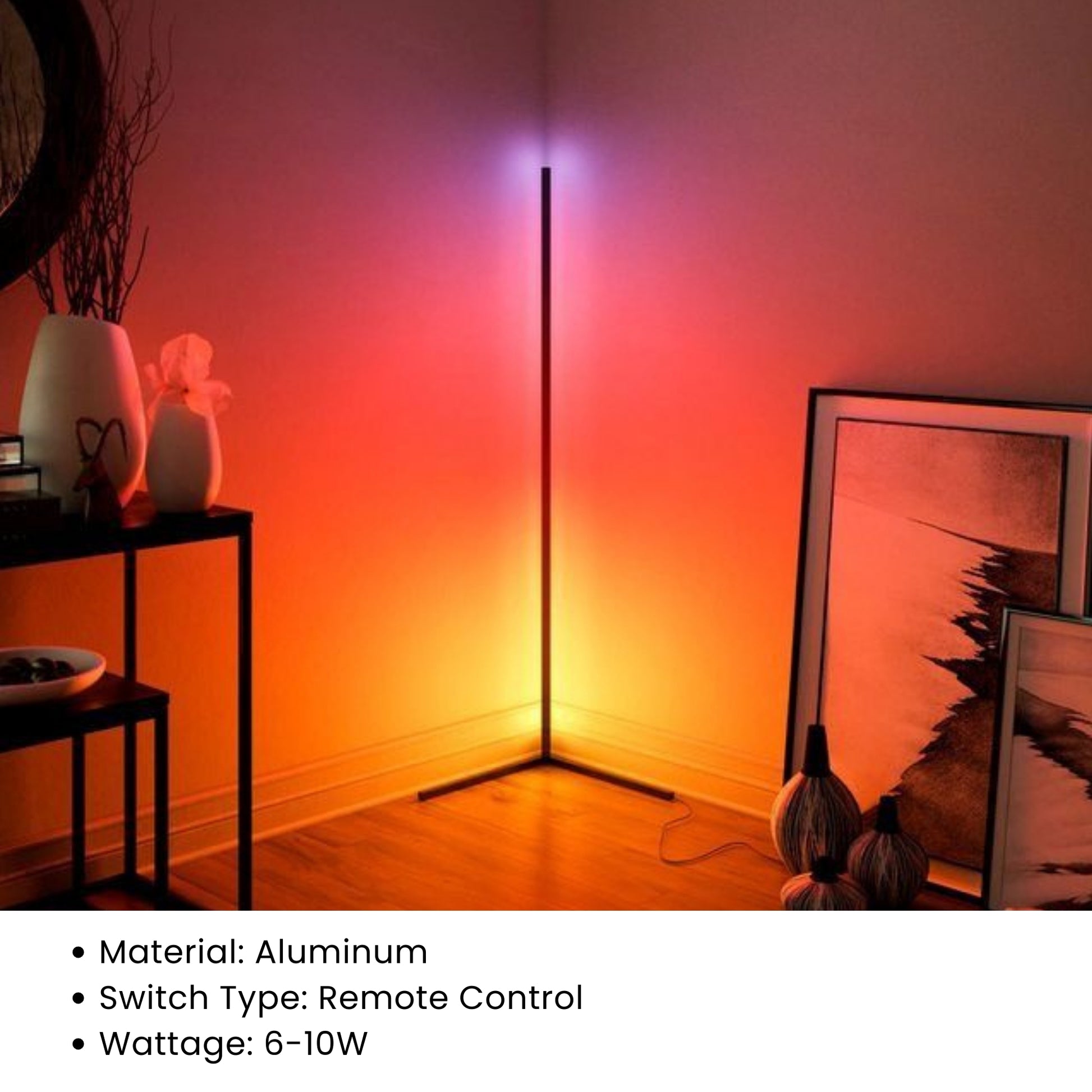  Lamp with sleek aluminum design