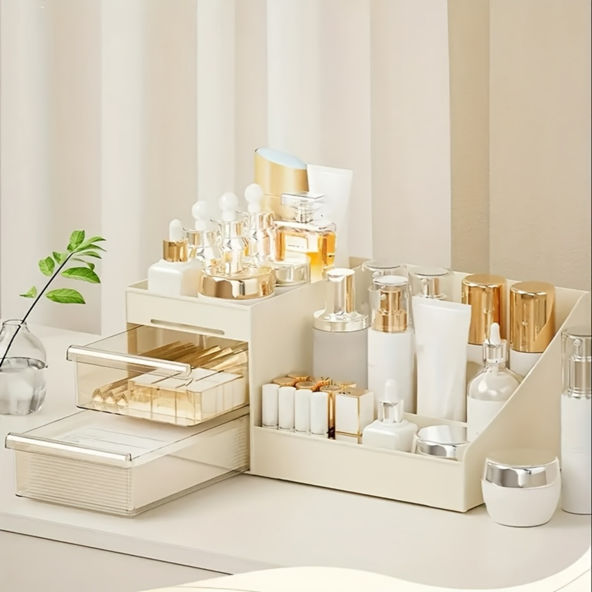 Luxe Vanity Organizer with Drawers 