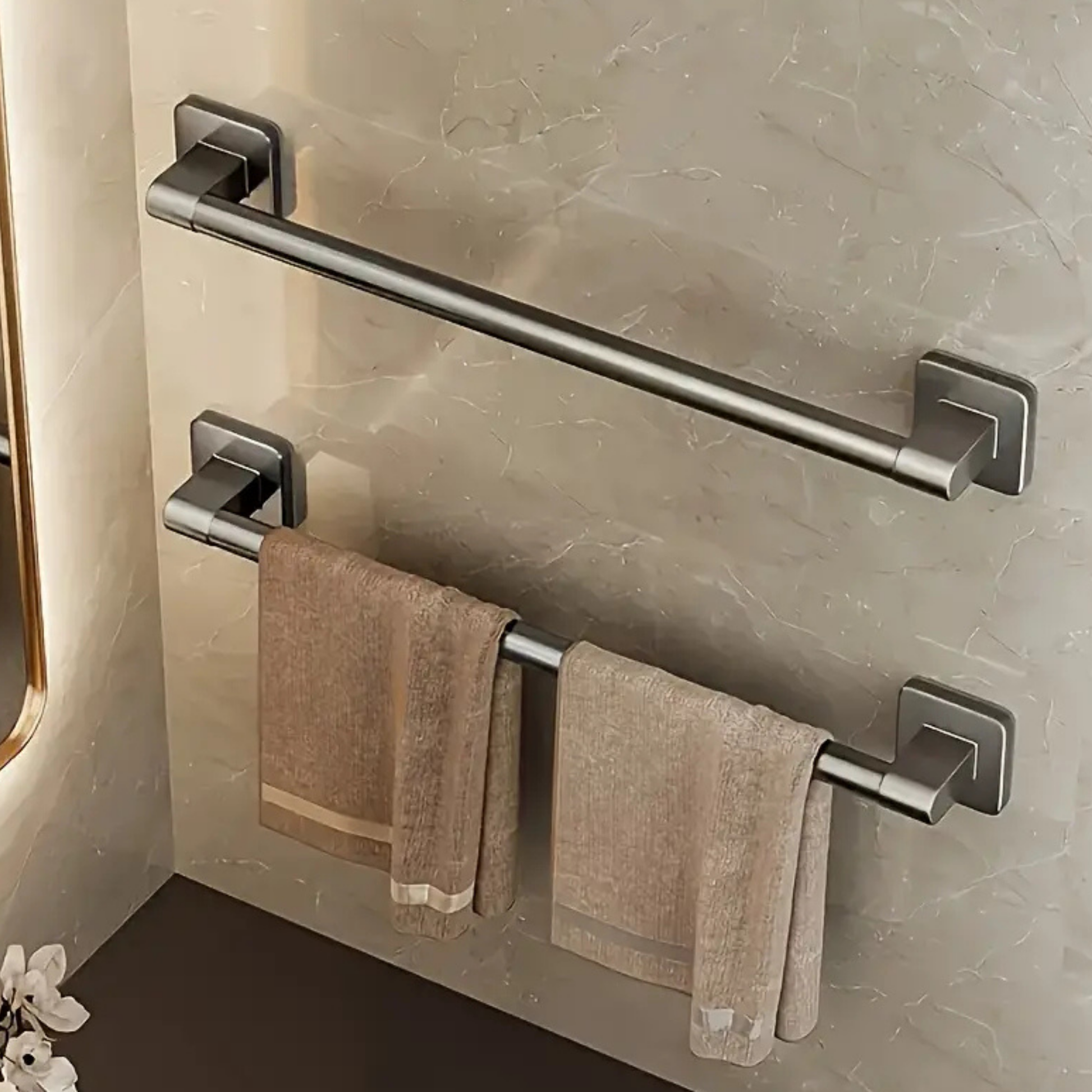 Modern Bathroom Towel Rack 2pc