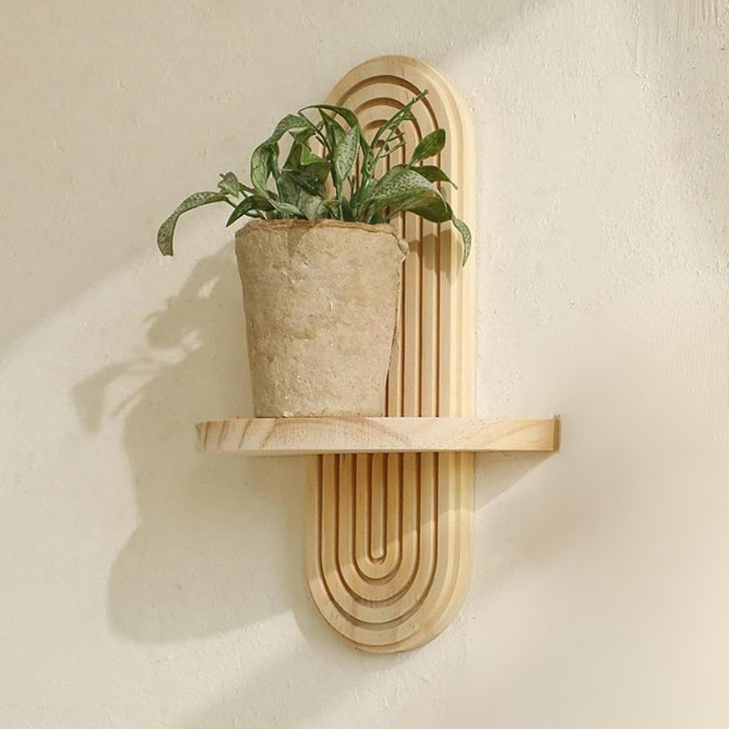 Modern Boho Wooden Shelf