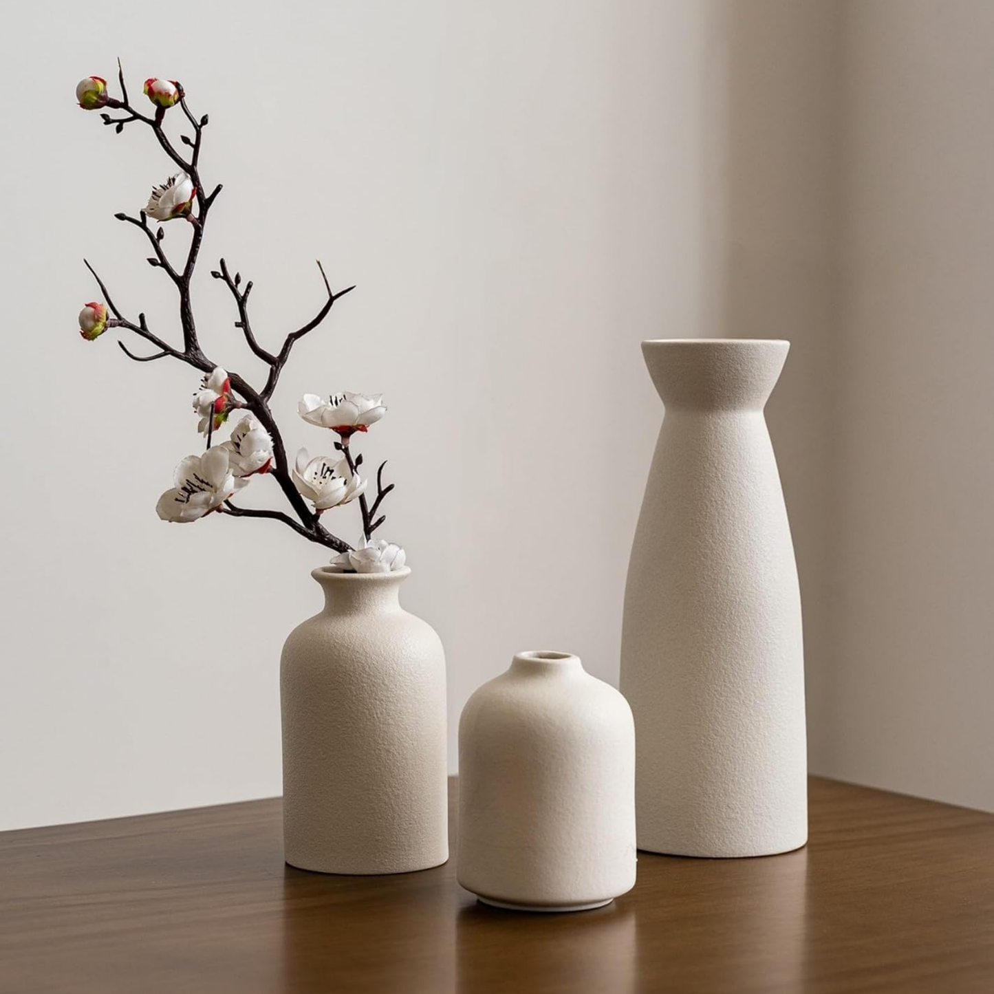 Modern Ceramic Vase Set – Table & Shelf Decor