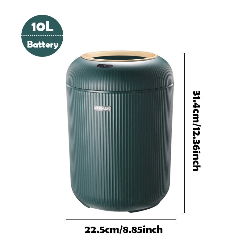 Motion-Activated Trash Can for Kitchen & Bath Green