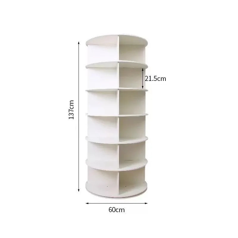 Multifunctional Rotating Shoe Rack Tower 137 cm