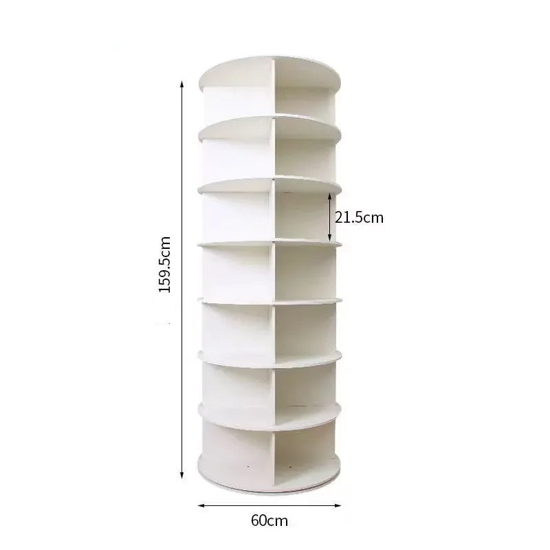 Multifunctional Rotating Shoe Rack Tower 159 cm