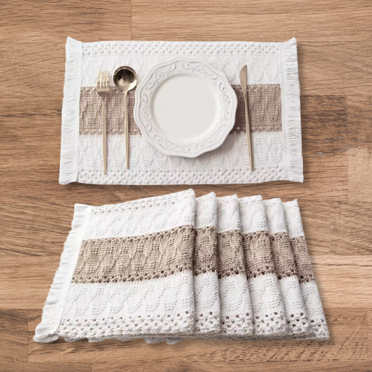 Natural Cotton Burlap Placemats