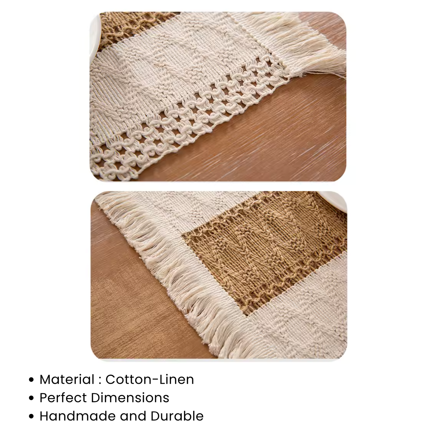 Natural Cotton Burlap Placemats