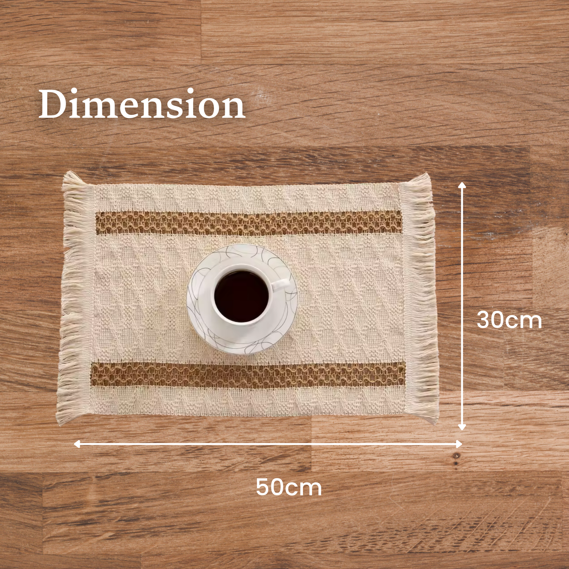 burlap placemats