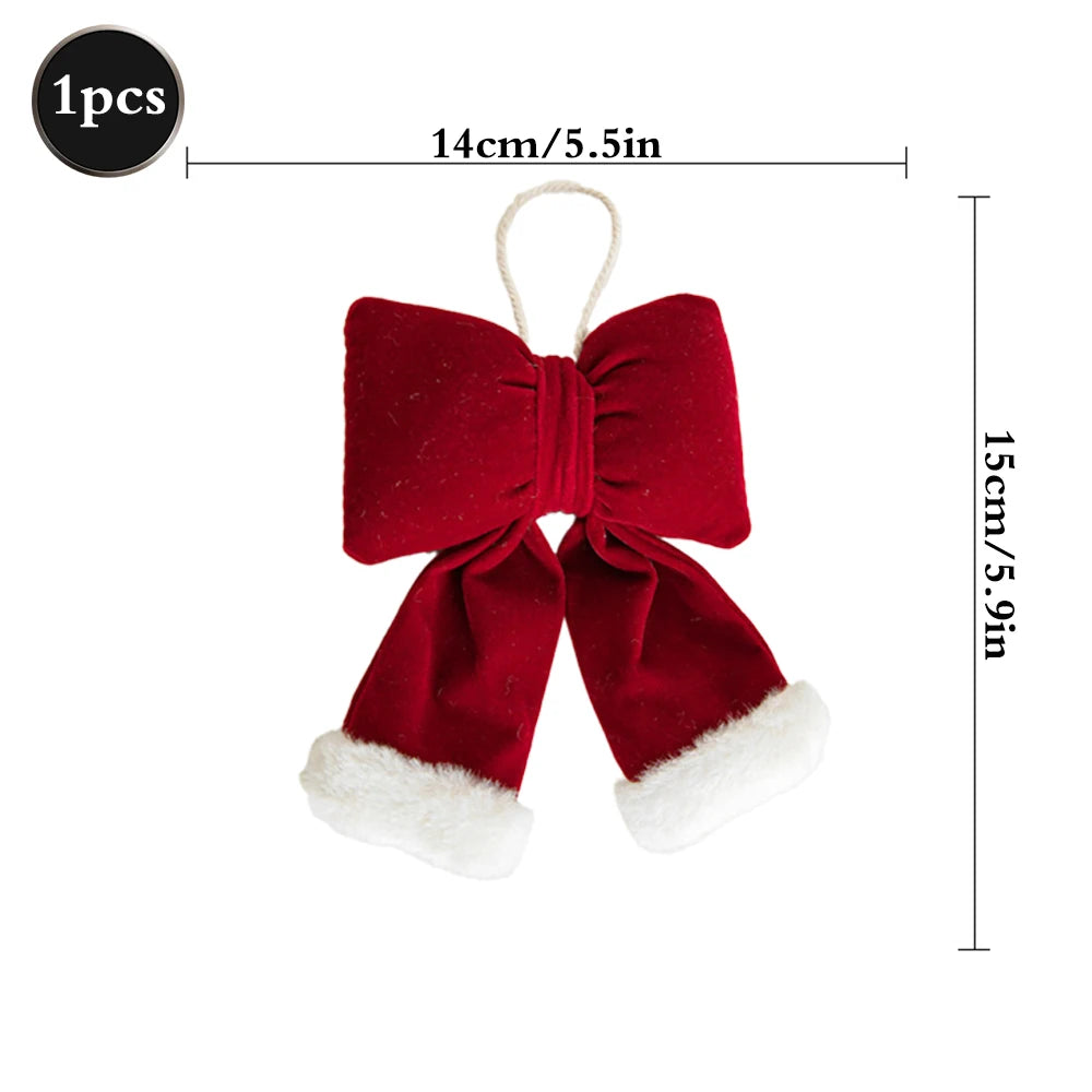 Red Bows for Christmas Tree & Festive Home Décor small