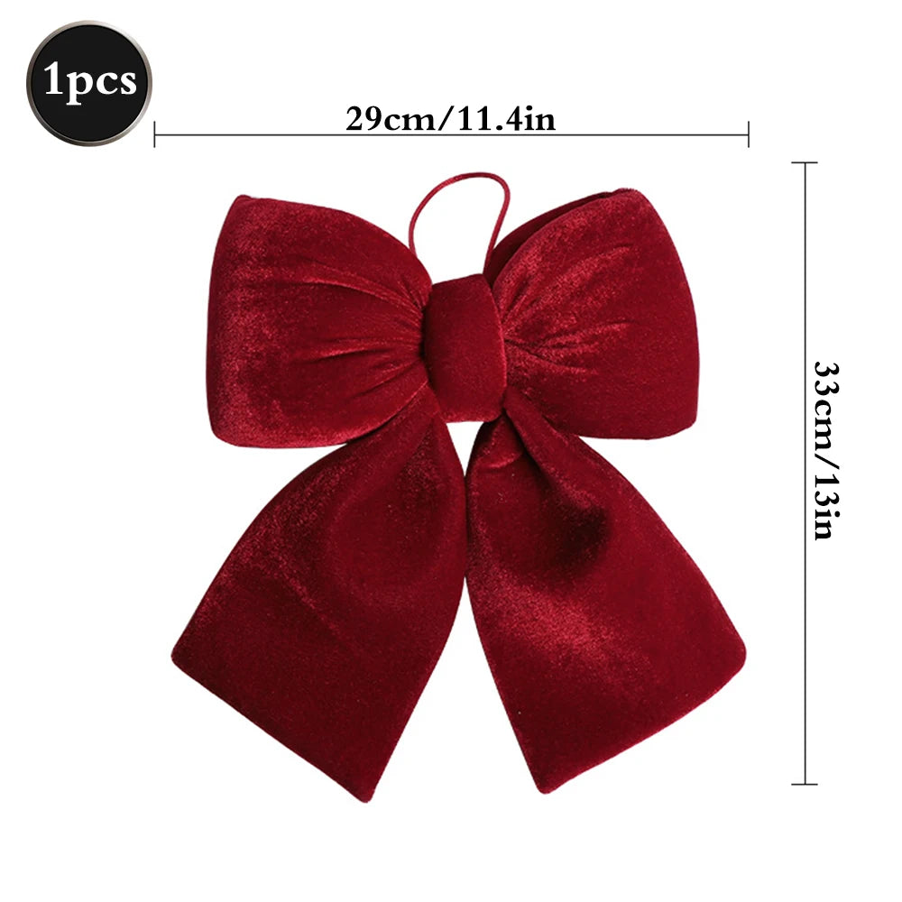 Red Velvet Christmas Bow  velvet