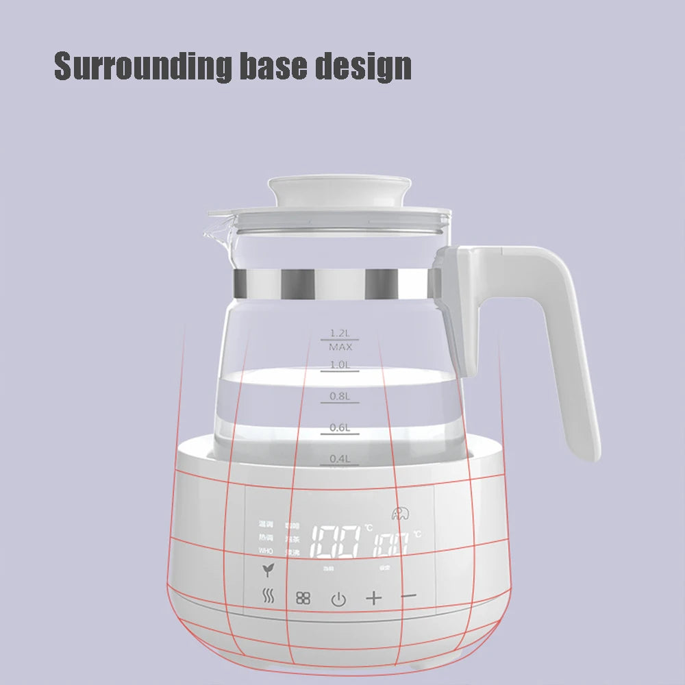 1.2L Electric Kettle with Thermostatic Control – Baby Milk Warmer & Hot Water Boiler