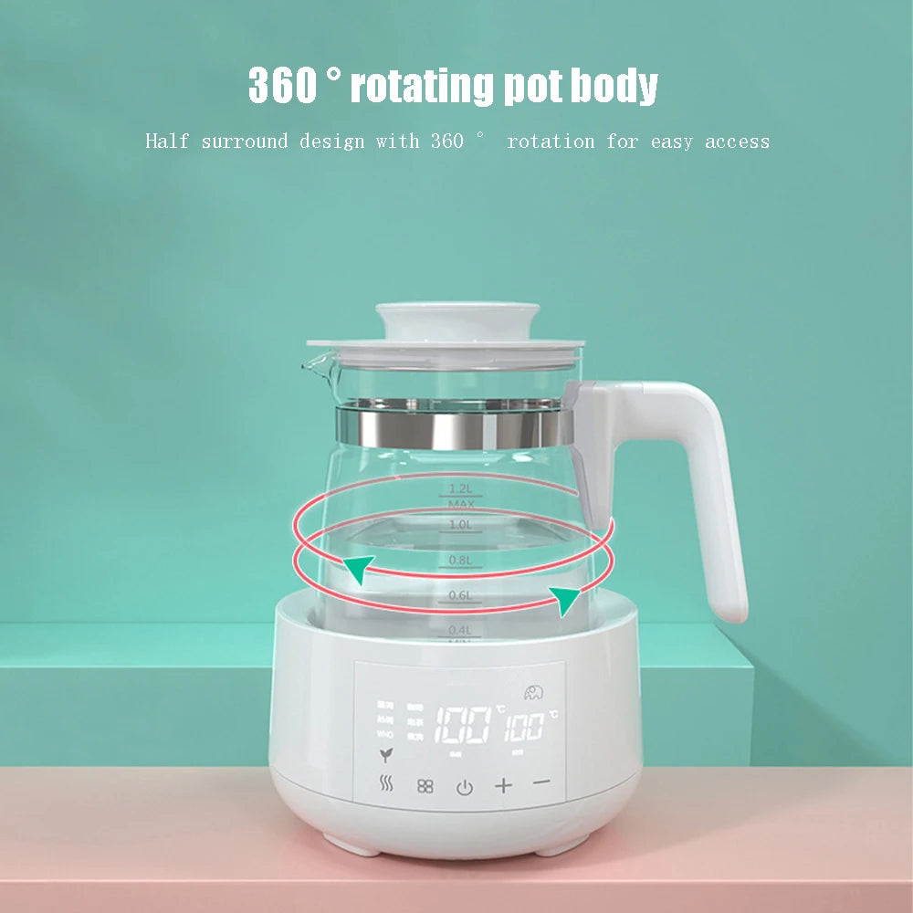 1.2L Electric Kettle with Thermostatic Control – Baby Milk Warmer & Hot Water Boiler