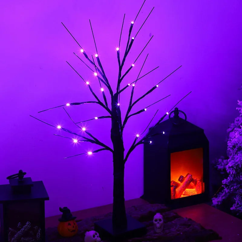 LED Birch Tree with Lights – Glowing Christmas Artificial Tree for Home & Indoor Decoration