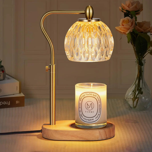Retro Oil Diffuser Lamp – Adjustable Aromatherapy Candle Warmer Lamp with Timer & Dimmer for Home Decor