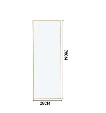 Space Saving Full-Length Mirror with Metal Frame