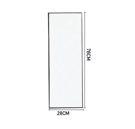 Space Saving Full-Length Mirror with Metal Frame