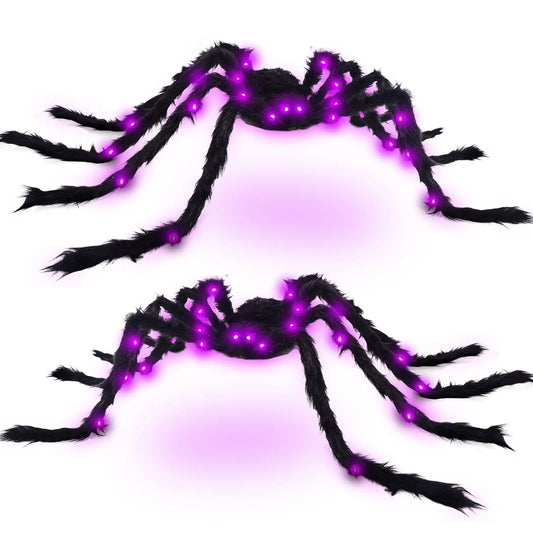 Halloween Decorations: Giant Light-Up Spider for Outdoor Haunts