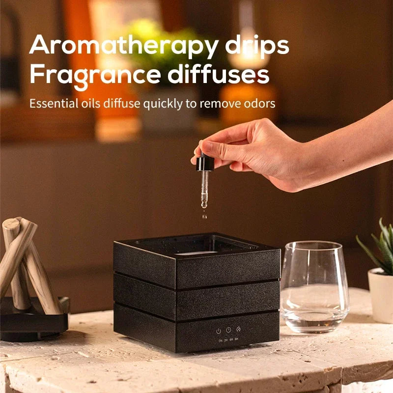 Simulated Flame Aroma Diffuser Bonfire Air Humidifier Ultrasonic Cool Mist Maker Fogger