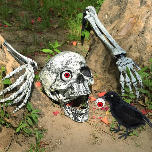 Skeleton Stakes with Skull 