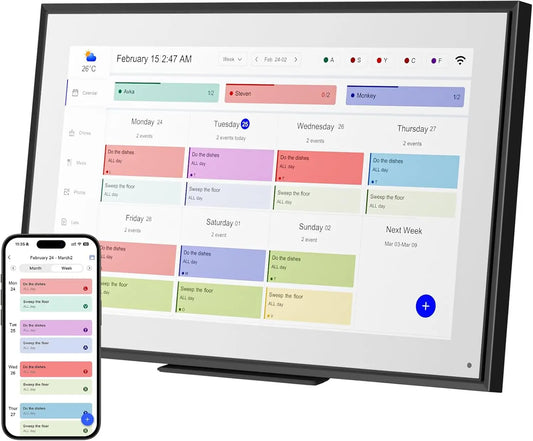 Smart Touchscreen Interactive Wall Planner 