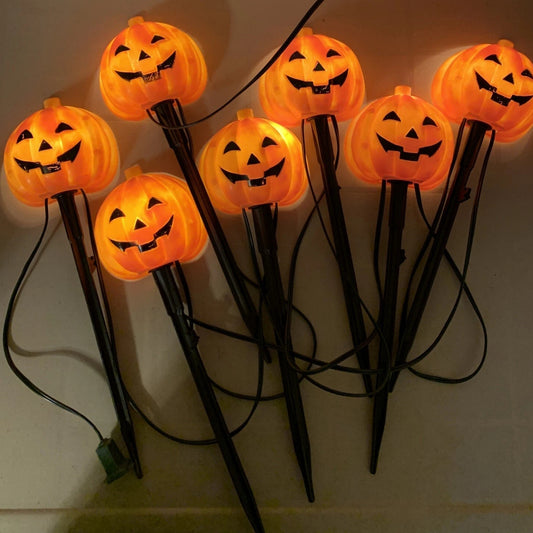 Solar Powered Halloween Pumpkin Lights