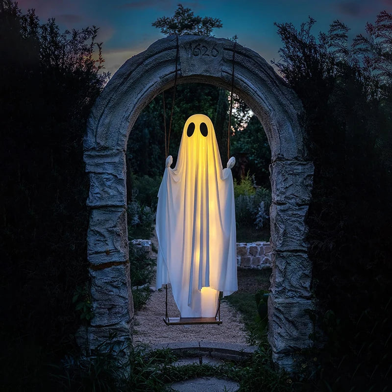Spooky Halloween Swing Ghost outdoor 