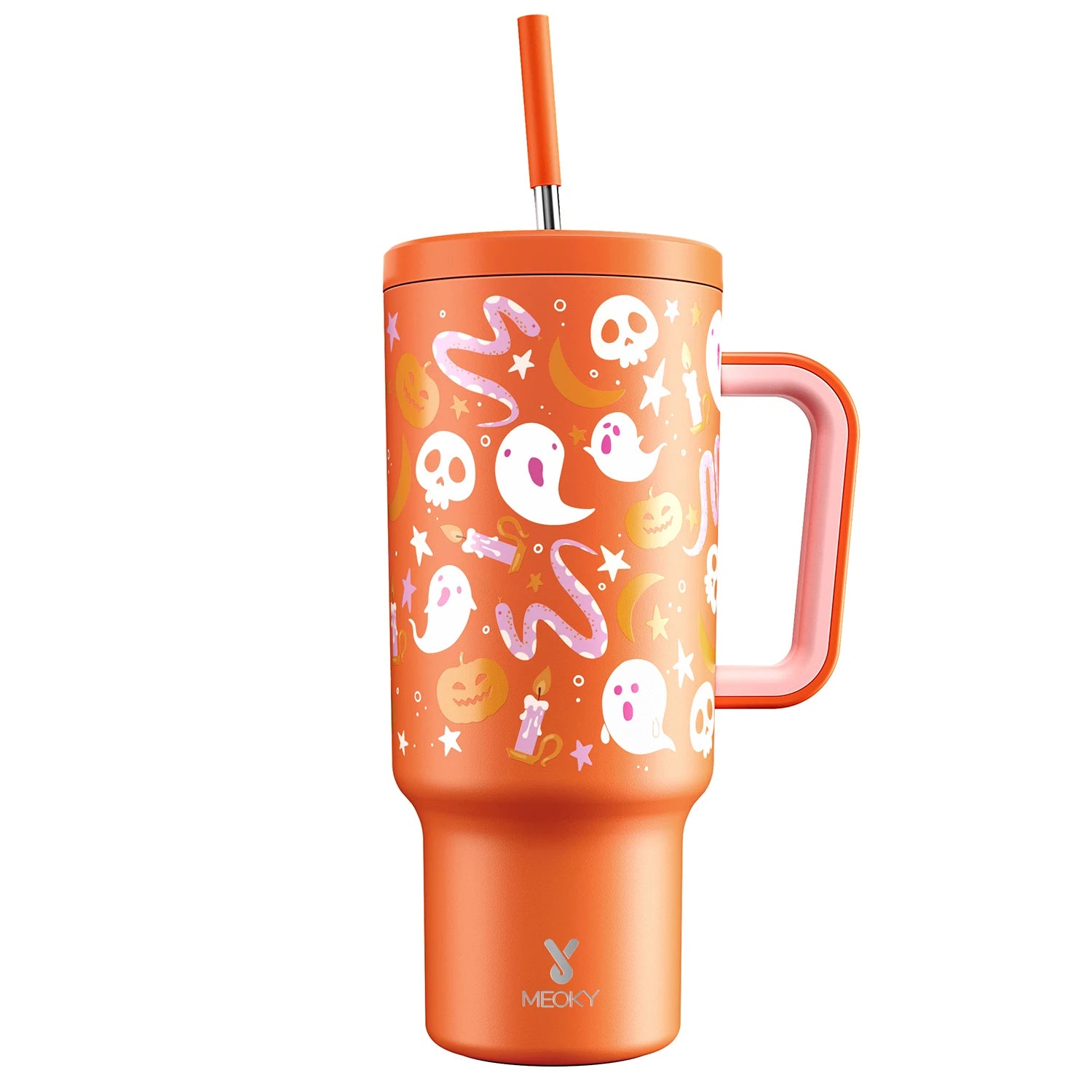 Sturdy handle and cute Halloween tumbler