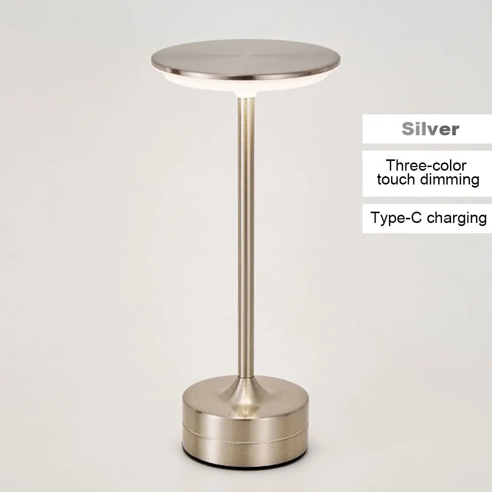 Table Lamp Touch Sensor metal lamp silver 