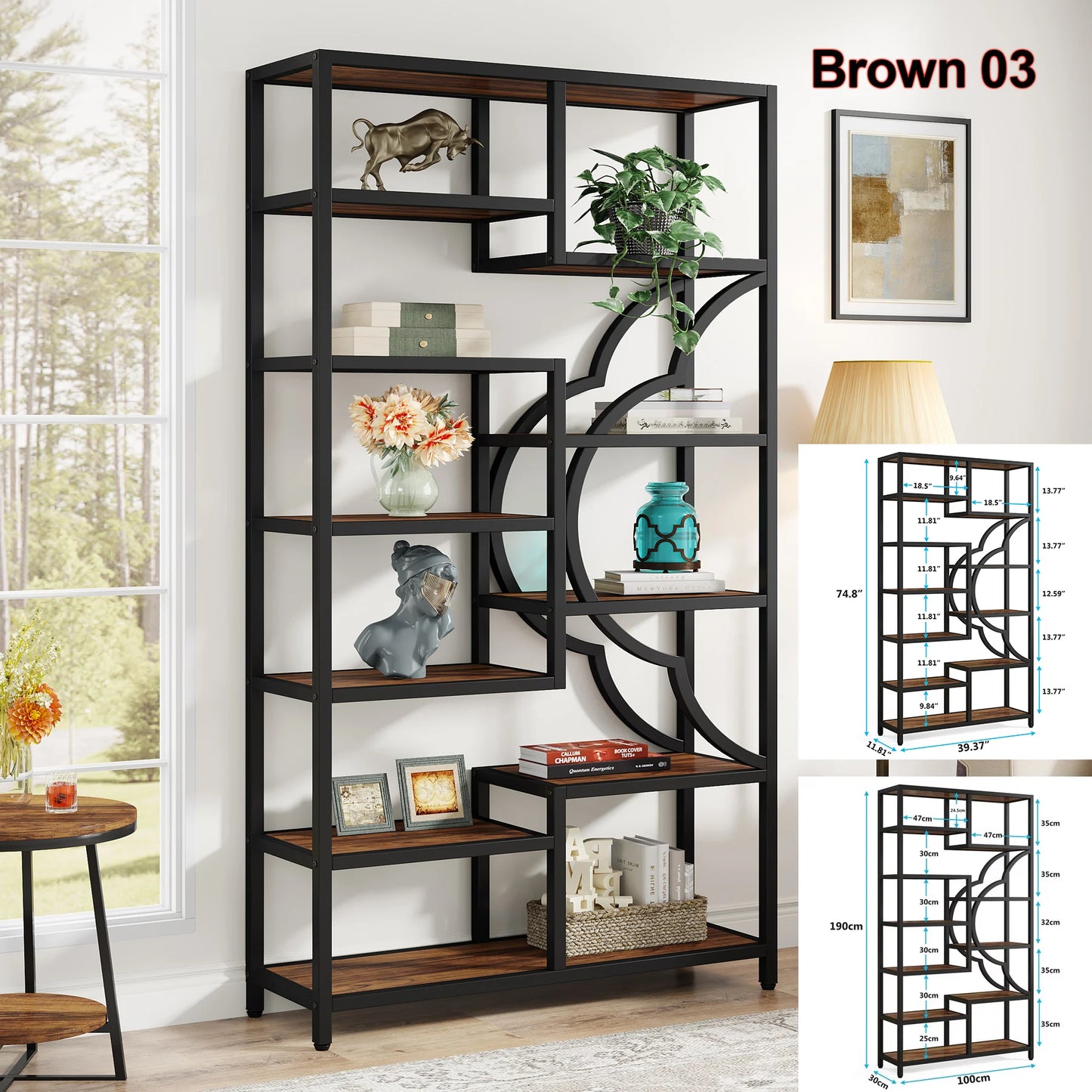 Tall Bookshelves Display