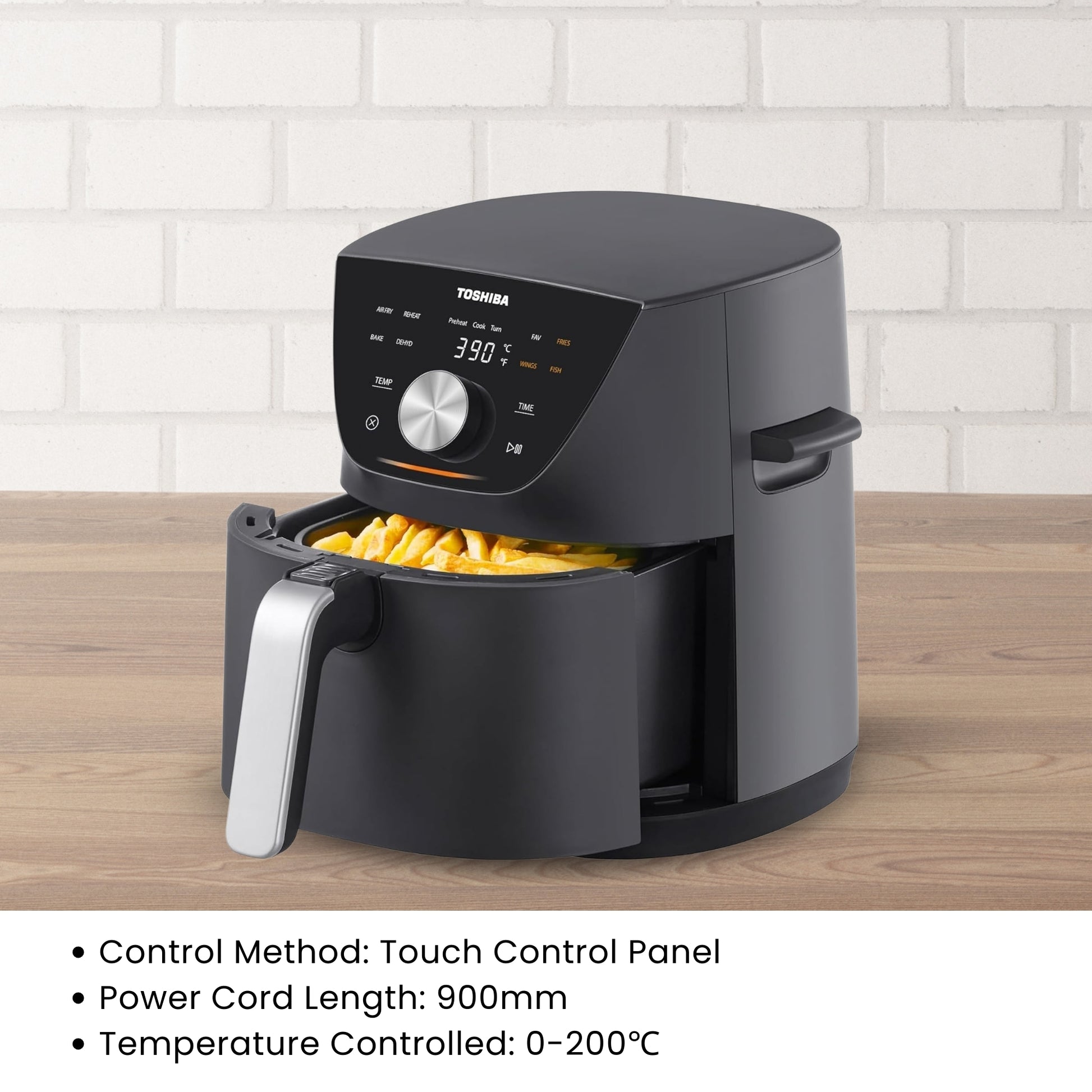 Toshiba Air Fryer touch control 