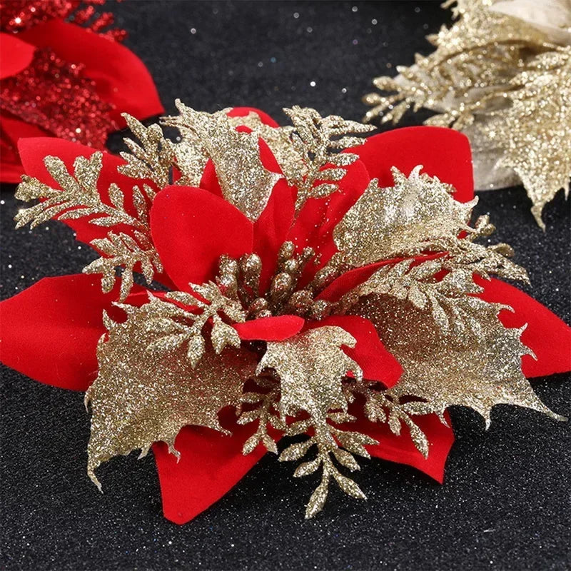 artificial xmas flowers 