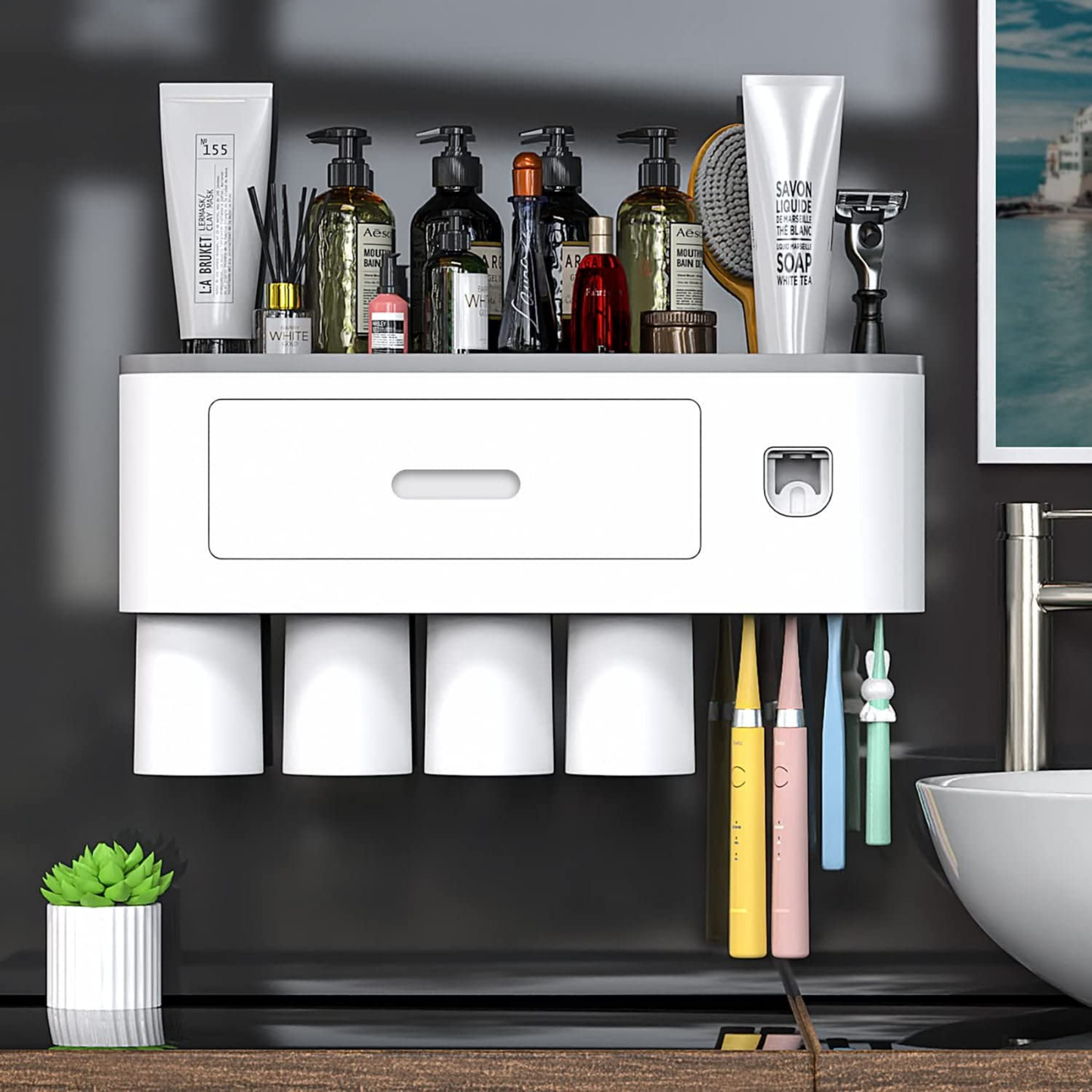 Toothbrush Holder Wall Mounted