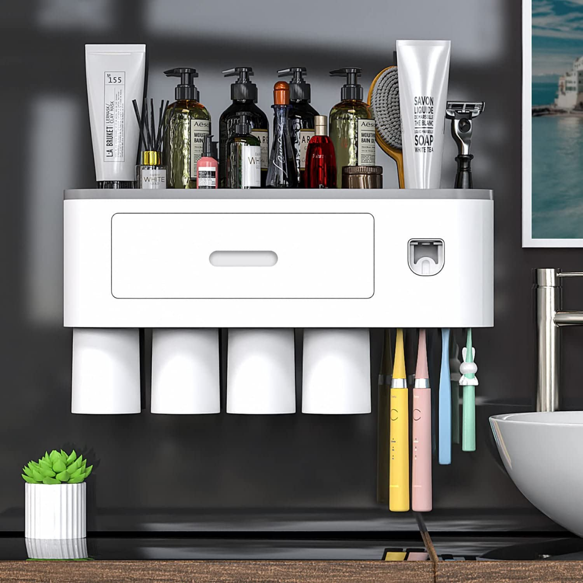 Toothbrush Holder Wall Mounted