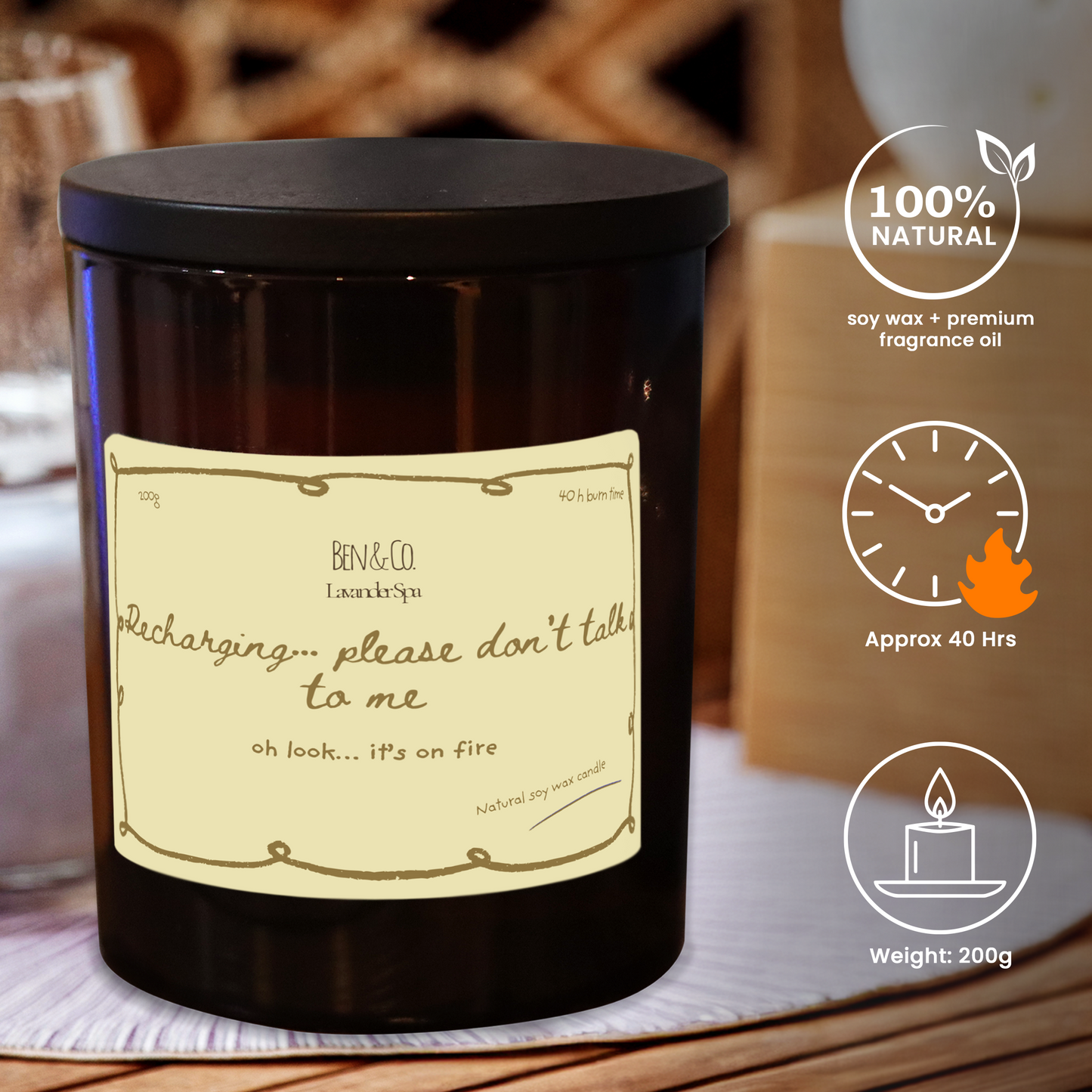  Lavender Spa Scented Candle