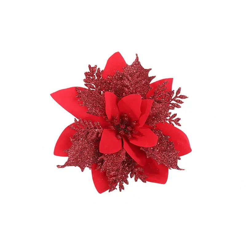 red christmas flower
